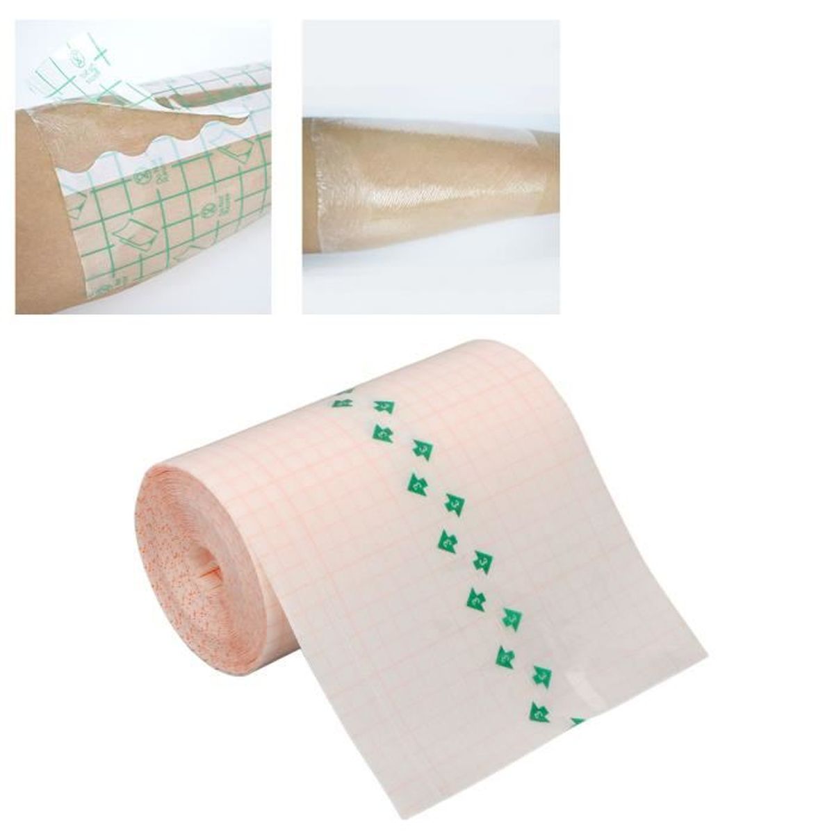 Bandage Élastique En Maille Respirant - Découpable à La Taille - Pour Genou, Cheville, Poignet - Confortable & Ajustable - 2