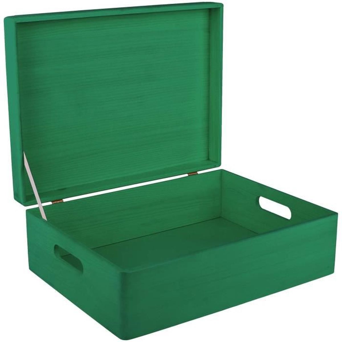 Boite De Rangement Decorative Avec Couvercle Creative Deco XL Boite Rangement en Bois à Décorer Vert | 40 x 30 x 14 cm  (+-- 1 cm) | avec Couvercle et Poignées - Cdiscount Maison