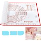 HK1RBOX Tapis Patisserie pour etaler La Pate Grande Tapis de Cuisson Silicone Plaque Silicone Patisserie Accessoire 70X50 FEUILLE DE