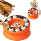 LANGTU Puzzle et distributeur de friandises - bol de protection pour le cou pour animaux - Bol jouets pour chat - jouet puzzle interactif