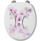 ALLIBERT BATH & DESIGN Abattant WC en MDF décor ORCHIDEE