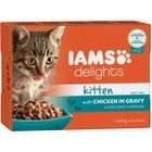 IAMS CHAT IAMS Delights Humide Poulet en sauce - Toutes Races - 12x85 g - Pour chaton
