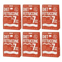 DIET-FOOD Fettuccine de Konjac BIO à Faible Teneur en Glucides, Végan, sans Gluten, Cétogène, Nouilles Instantanées 6 x 370 g