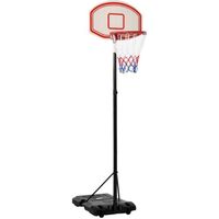 HOMCOM Panier de basket-ball sur pied ajustable portable hauteur réglable 212-250 cm base de lestage sur roulettes poteau métal