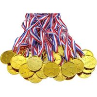 Medaille - Limics24 - 100 Médailles Plastique Enfants Récompenses L École Sport Ou