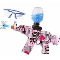 Pistolet à eau électrique PIMPIMSKY, bombe à eau jouet pour enfants,  avec 5000 perles d'eau pour extérieur, jouets cadeaux rose