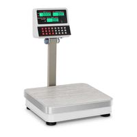 Balance calcul poids-prix pour fruits et légumes blanche LCD 100kg/10g Surface de pesée 30 x 35cm Steinberg Systems SBS-PW-100/10