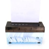 TD® Petit destructeur de papier portable muet A4 coupe-papier USB électrique à double usage de bureau mini facture financière A4