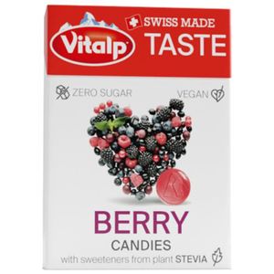 SUCRE & ÉDULCORANT Vitalp Bonbons Sans Sucre Avec Stévia - Fruits Rouges 25 g