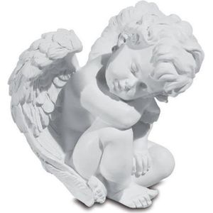 STATUE - STATUETTE Figurine - statuette ange endormi assis résine