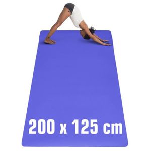 RYAT Tapis Sport Fitness Grande 200×130cm 15mm Epais Tapis de Yoga  Antidérapant XXL Tapis de Gym Pilates Exercice avec Sac de Yo77