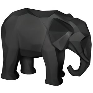 STATUE - STATUETTE Statue éléphant noir ORIGAMI