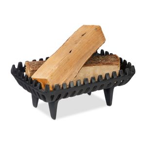 Lunaway - Support à bois en fonte pour cheminée (L.64 x P