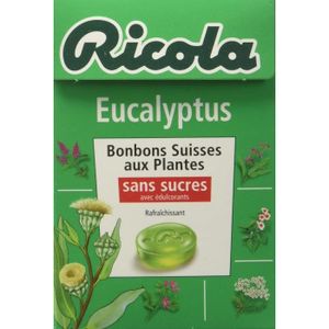 BONBONS ACIDULÉS RICOLA - LOT DE 3 - RICOLA - Eucalyptus Bonbons Su
