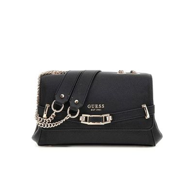 Sac à Épaule Bandoulière GUESS Aslia Convertible Noir - Neuf Avec Étiquettes - Polyester