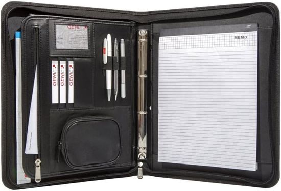 Porte Document Porte-Documents A4 Avec Classeur Amovible (Frankfurt, Fermeture Éclair ...