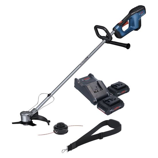 Débroussailleuse Sans Fil 21V Avec 2 Batteries 4.0Ah - 3 Lames Incluses - Tête Pivotante 90° - Léger 1.8 Kg