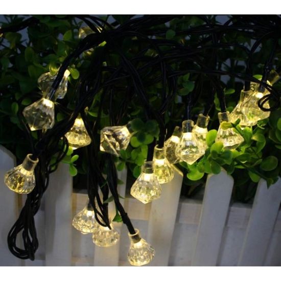 Guirlande Lumineuse Solaire Extérieure 20 M Avec Télécommande - Étanche IP65 Pour Jardin Et Terrasse
