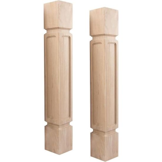 Indus Lifespace Lot de 2 supports carrés en bois pour comptoir de