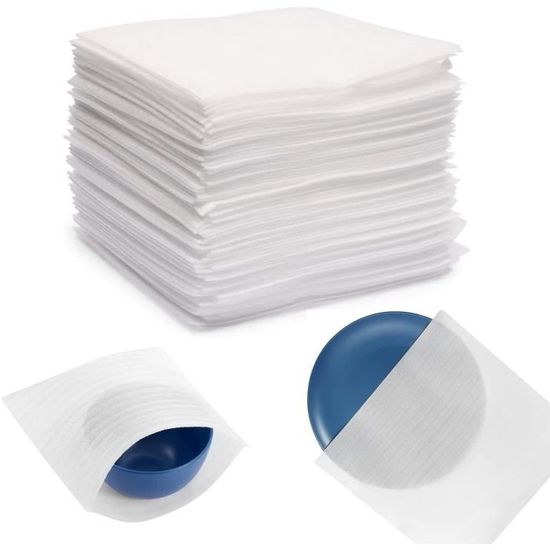 100PCS Demenagement Feuilles Papier Bulle Pour Cartons Déménagement Vaisselle, Plats, Assiettes, Verres Emballage - Bricolage