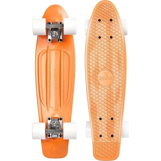 Ridge Skateboards Pastels Range Mini Cruiser 22" - Tavola Da Skate Lilla, Made In UK, Ruote In Gomma 59mm 79A, Cuscinetti ABEC-7