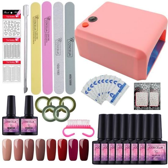 Lampe LED Séchoir à Ongles 36W - Rose Et Blanc, Minuterie, Détection Automatique, Neuf Avec Câble USB