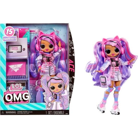L.O.L. Surprise OMG Poupee mannequin Ace Poupee 24 cm et accessoires Des 3ans Cdiscount Jeux Jouets