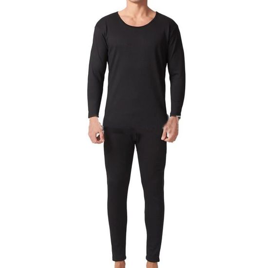 Heatwave Lot 2 Sous-vêtements Thermiques Homme Extrêmes - Haut Manches Longues + Caleçon Long TOG 0.45