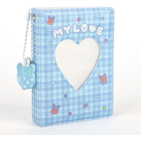 Mini Album Photo 108 Pochettes 3 Pouces Cuir PU Avec Serrure - Pour Instax Mini 12 11 Rose