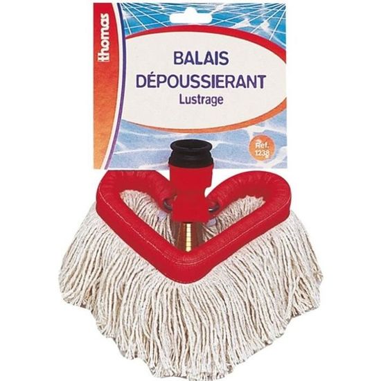 BALAI - PELLE Balai triangulaire à franges
