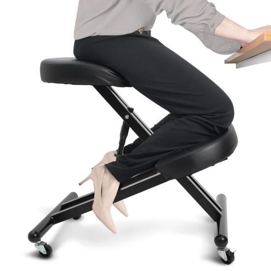 Chaise À Genoux Ergonomique, Tabouret De Bureau Réglable Pour La Maison Et Le Bureau, Réduit La
