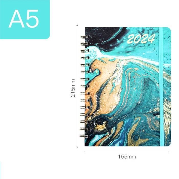 Agenda Semainier 2024-2025 - 18 Mois Au Format A5 De Janvier 2024 à Juin 2025, Planificateur