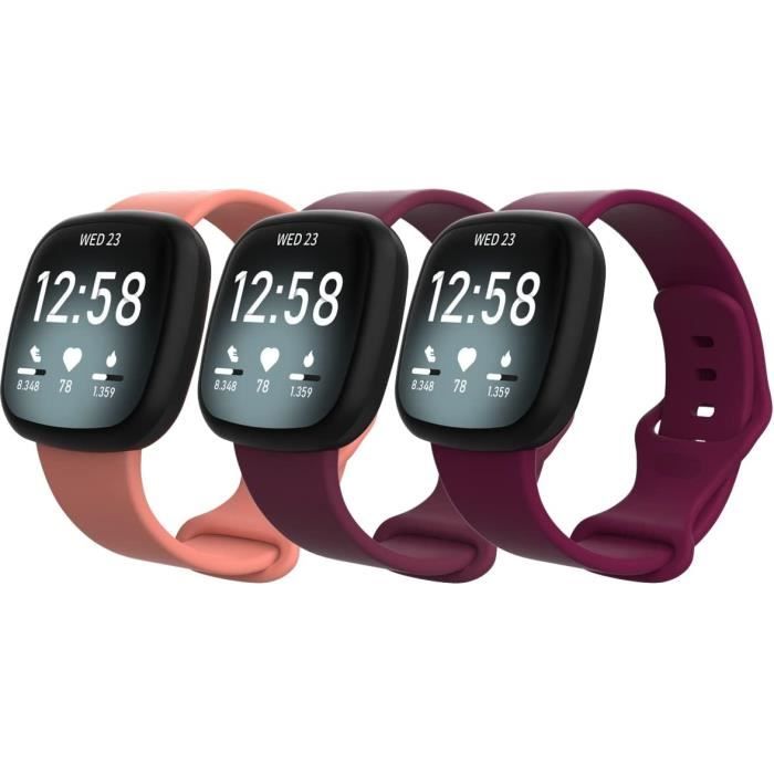 Bracelet Silicone De Rechange Pour Fitbit Blaze - Réglable, Deux Tailles S/L, Plusieurs Couleurs, Résistant à L'eau