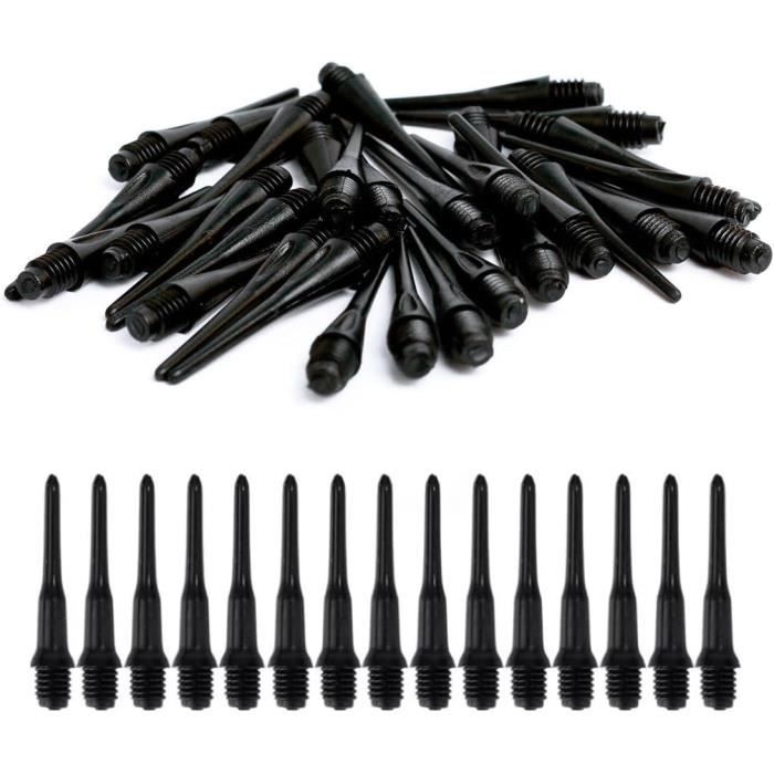 100 Pointes De Fléchettes Souples - Filetage 2BA - Pour Fléchettes électroniques - Plastique Durable - Lot De 100
