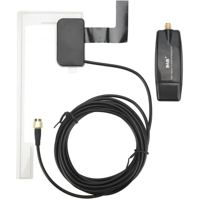 Boîtier Radio Dab + pour Voiture avec Antenne, Kit Adaptateur Récepteur