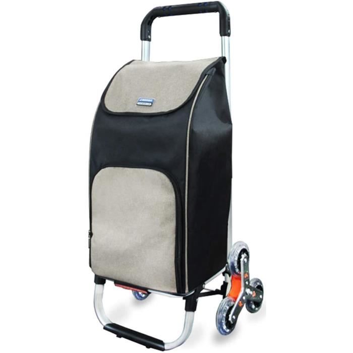 Chariot d'épicerie portable à roulettes – Sac fourre-tout croisé léger, réutilisable, résistant à l'eau avec roulettes (bleu roi