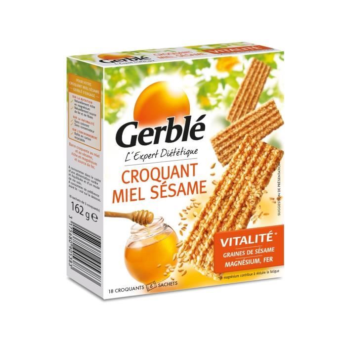 Croquants miel sesame 162 g Gerblé