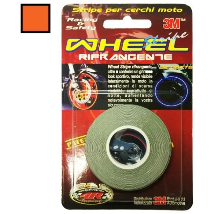 Bandes Wheel Trim Réfléchissantes Blanches 5mm X 6m Pour Jantes Voiture - Effet Racing