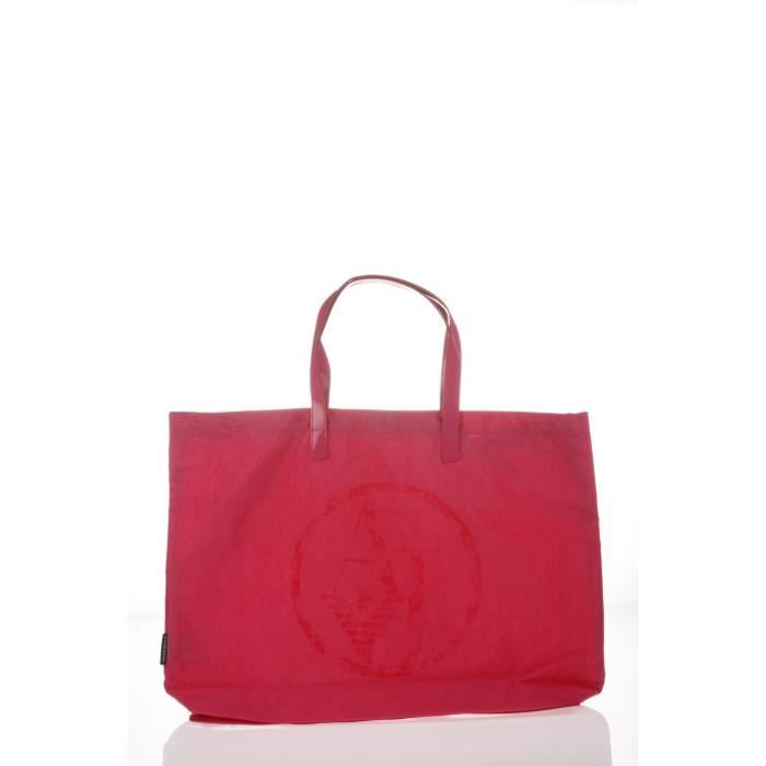 ARMANI JEANS - Cabas en Tissu Rose