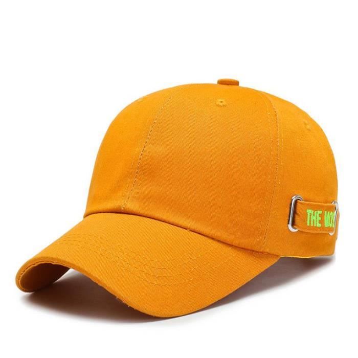 Casquette De Baseball Tout-Match A La Mode Orange