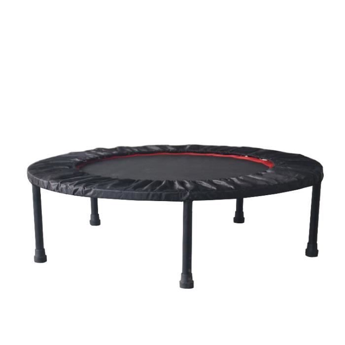 WISS Trampoline de Fitness/Gymnastique Haute Performance Ø 92 cm élastiques Bungee Noir