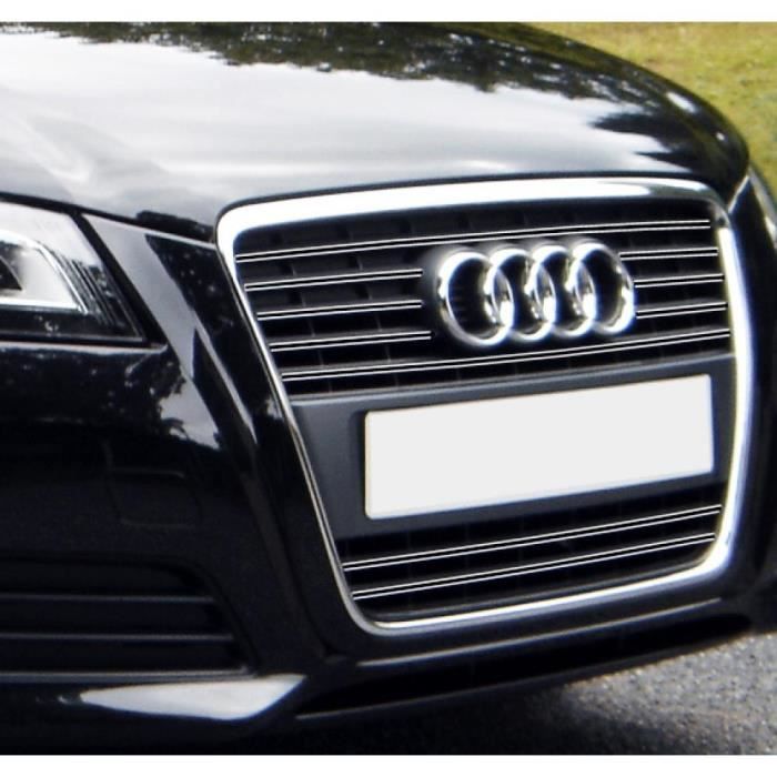 Double baguette de calandre chromée Audi A3 Série 2 Phase 2 08-12-Série 2 Phase 2 Sportback 08-1