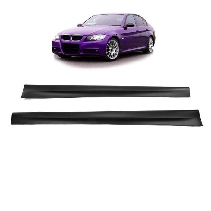 2 BAS DE CAISSE PACK M AVEC APPRET POUR BMW SERIE 3 E90 ET E91 BERLINE TOURING DE 01/2005 A 12/2011