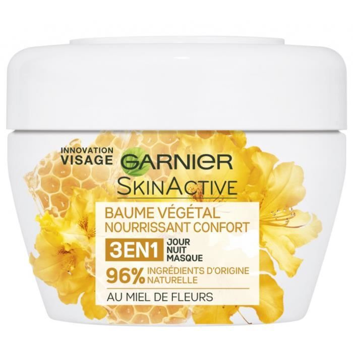 Baume Végétal Nourrissant Confort 3 en 1 au Miel de Fleurs de Garnier