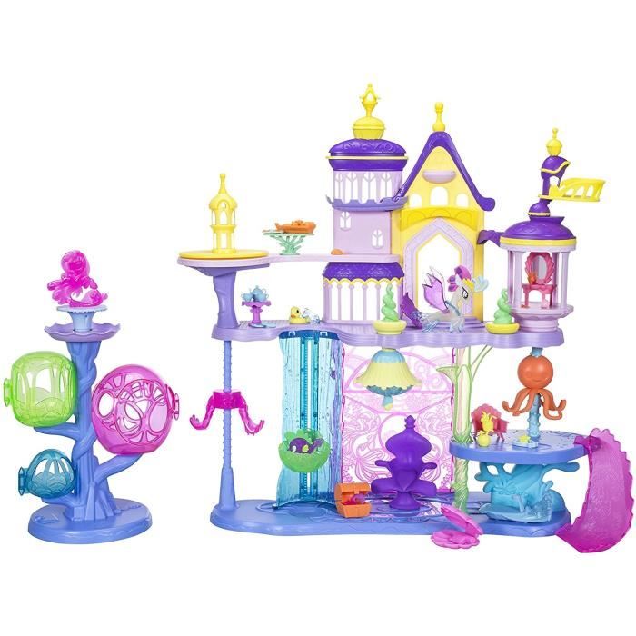 My Little Pony : the Movie Le Grand Chateau Canterlot & Aquastria ( Seaquestria ) avec la Tour Lumineuse 73 cm avec 30+ Accessoire