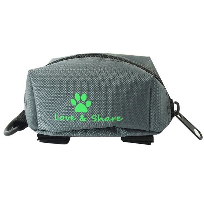 Sac de proprete excrements,1PC Pooper sac support Match à chien laisses chien déchets sac distributeur distributeur - Type grey
