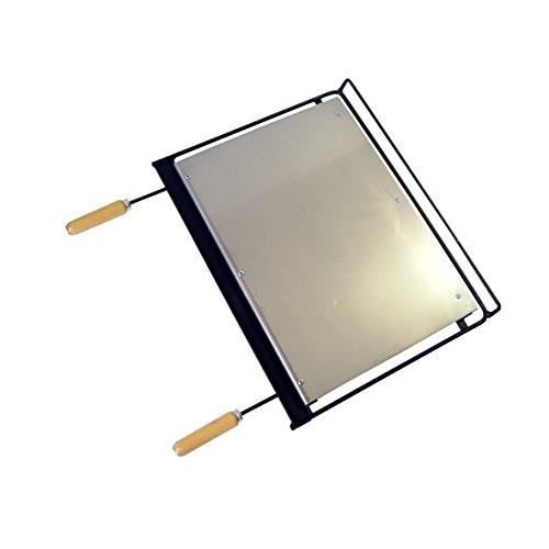 El Zorro Imex 71665 - Plancha en INOX pour Barbecue, 58 x 40 cm, Couleur Noir 71665