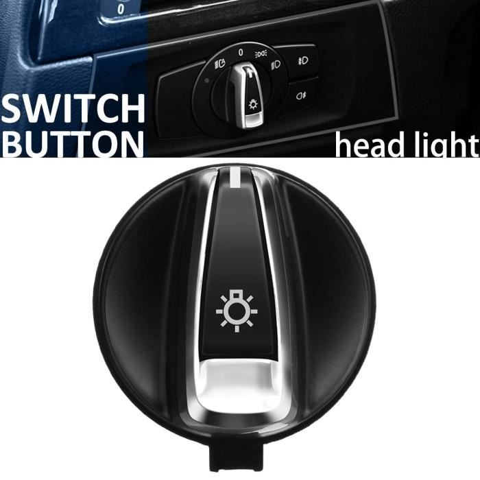 Phares et optiques,Bouton de Rotation automatique de commutateur de phare avant de voiture pour BMW 1 E88 E82 3 E90 E91 X1 E84