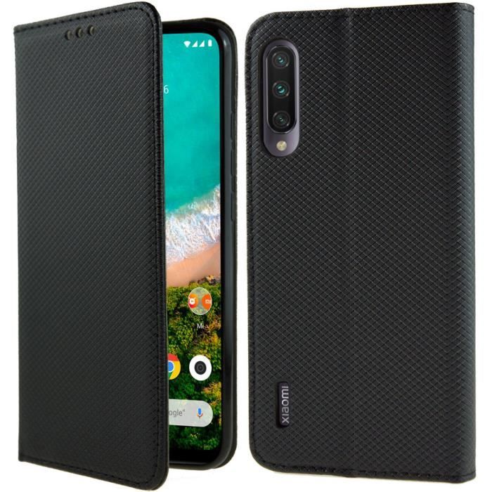 Coque Xiaomi MI A3 Housse Etui Magnétique - Noir - AVSCASE