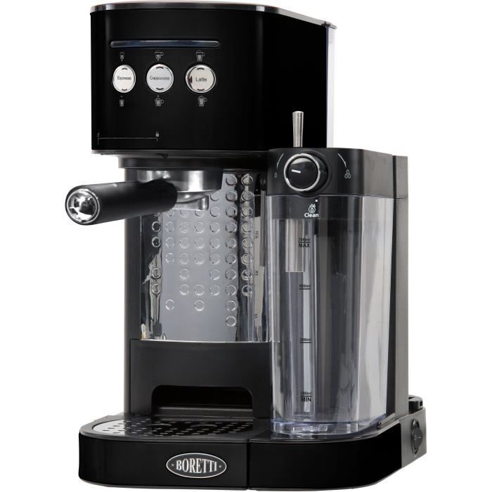 Machine à expresso BORETTI - Noir - 15 bar - 1470W B400